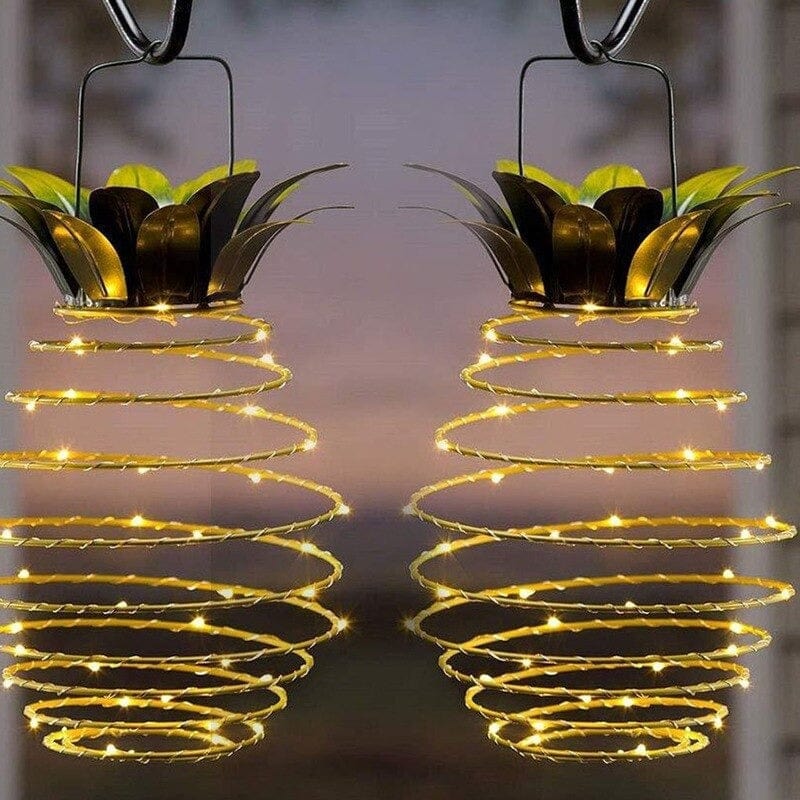 Jardioui Lampe solaire en forme d'ananas