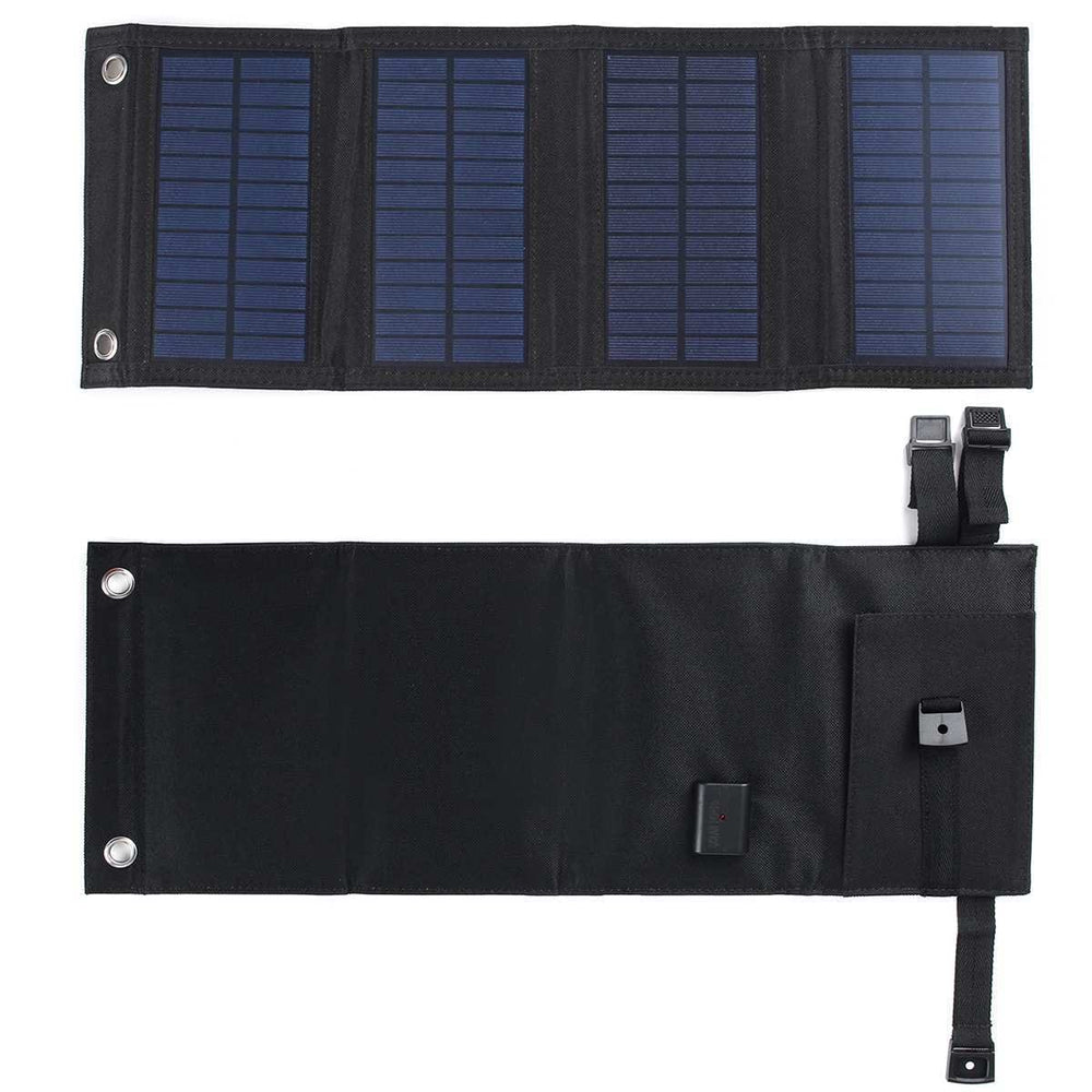 Panneau Solaire Portable 30W Big Blue - Chargeur Solaire Pliable Monocristallin IP68 Pour Camping Et Voyages