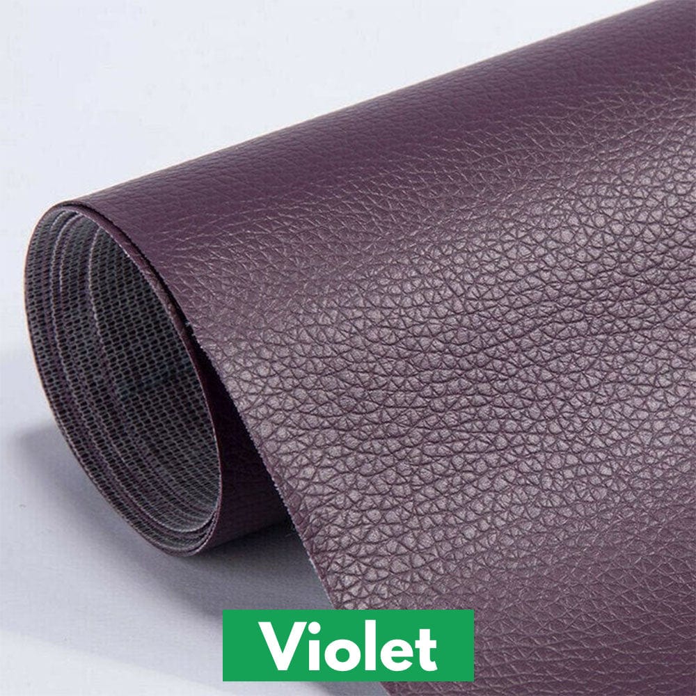 lepetitcuir Violet PATCH EN CUIR AUTO-ADHÉSIF (50x138cm)